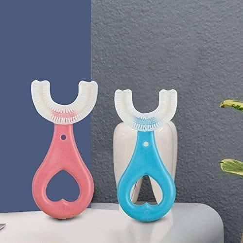 Toothbrush- U Shape Portable Silicone Teeth Brush Clean(Assorted Color)